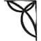 Ekena Millwork Versailles Wrought Iron Bracket, (Triple center brace), Antiqued Pewter 2"W x 10"D x 12"H BKTM02X10X12TVEAPW - alternate 2